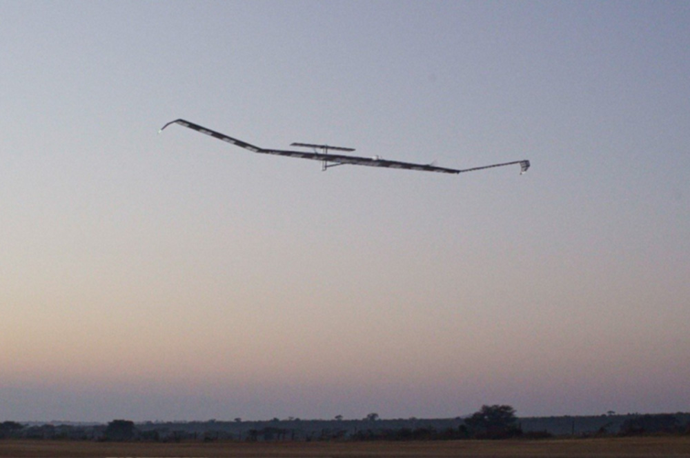 HAPS機体の着陸時の様子